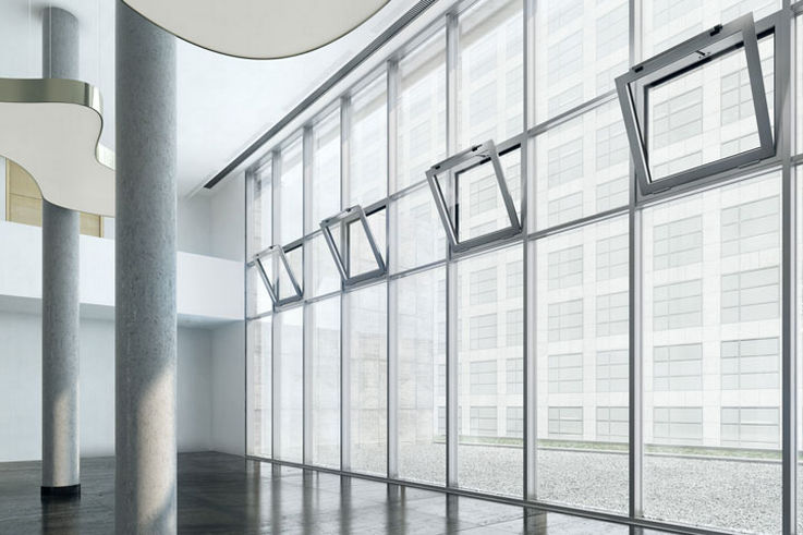 Fenster - Fenstersysteme von GEZE schaffen ein gesundes Raumklima. Sie erhöhen den Komfort und die Sicherheit in Ihrem Gebäude. Dazu verringern sie den Energieverbrauch und bieten viele optische Möglichkeiten.
